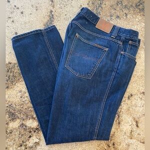 Nudie Jeans Dark Blue Straight Leg Jeans